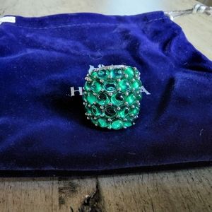 Hespera Tsavorite Caviar Bubble Ring Size 5